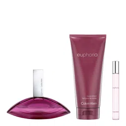 Calvin Klein Euphoria Women Gift Set - EDP 100ml + Body Lotion 200ml + Travel Spray 10ml-image-42