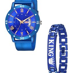 CSAMON Men Analogue Watch With Bracelet Blue Safar DayDate King bracelet-image-97