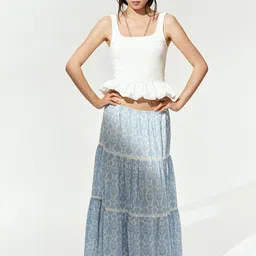 H&M Lace-Inset Maxi Skirt-picture-25