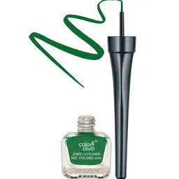 Color Diva Jewel Waterproof Shimmer Liquid Eyeliner - 6 ml - Green-15