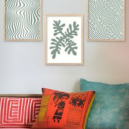 Kotart Brown & White 3 Pieces Wooden Abstract Wall Arts-picture-18