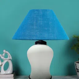Devansh Blue Glass Traditional Frusturical Shaped Table Lamp-image-96