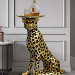 SMOKEY COCKTAIL Gold-Toned Figurine Showpiece-image-29