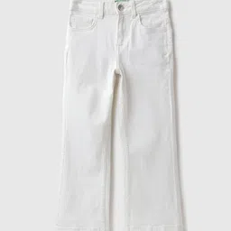 United Colors of Benetton Girls Mid-Rise Wide Leg Jeans-picture-30