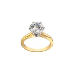 GenZcomplex Gold-Plated Brass Zircon Finger Ring-59