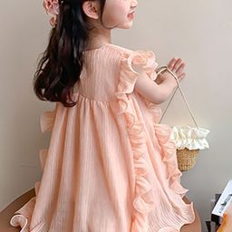 LULU & SKY Flutter Sleeve A-Line Dress image 2