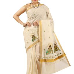 Rst R Selvamani Tex Ethnic Motifs Zari Pure CottonKasavu Saree-image-99