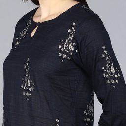KALINI Women Ethnic Motifs Printed Keyhole Neck Kurta-image-47