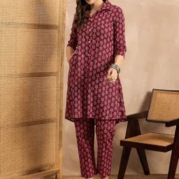 all about you Printed Pure Cotton Tunic With Trouser Co-Ords-picture-10