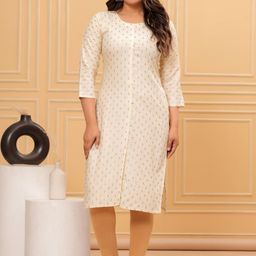 The loom craft Women Printed Regular Kurta with Trousers-image-79