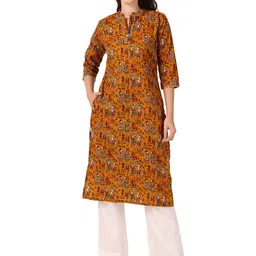 Magnetism Printed Straight Kurtas-24