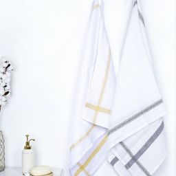 Thirsty Towel Yellow & Grey 2 Cotton 200 GSM Bath Towel-image-64