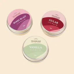 The Bare Bar Set Of 3 Berry Blast, Gulab & Vanilla Lip Balm - 10 g Each image 5