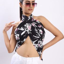 Bene Kleed Women Floral Printed Crop Top-picture-11