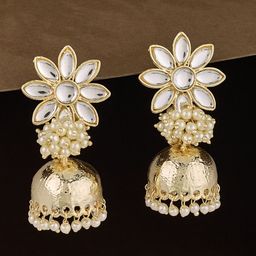 ATIBELLE Contemporary Jhumkas Earrings-image-39