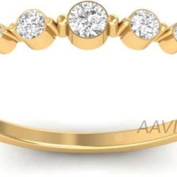 Dainty Half Eternity Diamond Ring Silver Ring-image-21