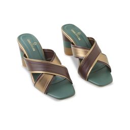 CHAAL CHALAN PU Party Block Sandals with Bows-44