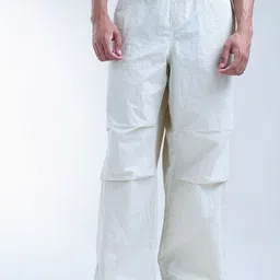 Flying Machine Men Mid Rise Cobain Loose Fit Parachute Trousers-image-27