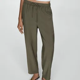 MANGO Women Regular Fit Trousers-picture-4