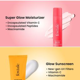 FoxTale Set Of 2 Super Glow Moisturizer With Golden Hour Glow Sunscreen - 50 ml Each image 5