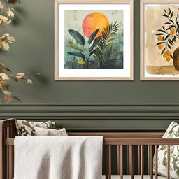 Kotart Brown & Green 2 Pieces Modern Wooden Wall Arts-picture-13
