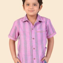 Fabindia Boys Opaque Striped Casual Shirt-image-53