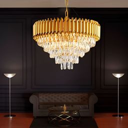 GAUVIK Gold-Toned Textured Ceiling Lamp image 3