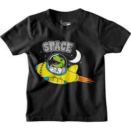 BonOrganik Boys Printed Mandarin Collar Applique T-shirt-image-89