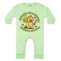 arvesa Jeetega Bhai Jeetega Chennai Jeetega Printed Baby Rompers-picture-47