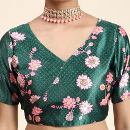Kaizen TEXO FAB Digital Printed Semi-Stitched Lehenga & Unstitched Blouse With Dupatta image 3