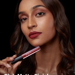 Pilgrim Matte Me Up Liquid Long-Lasting & Non-Drying Lipstick - 3 ml - Red Revenge -16 image 5