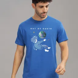 INDISSH Men Graphic Printed Round Neck Cotton T-shirt-picture-36