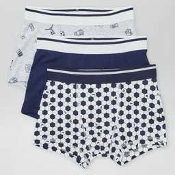 KIABI Boys Pack Of 3 Printed Trunks XD057BALL-picture-13