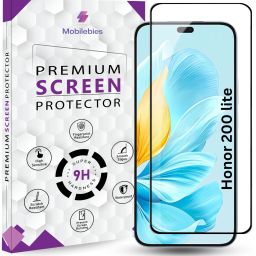 Mobilebies Tempered Glass Guard for Honor 200 lite 5G Premium Screen Protector Guard With Easy Installation Kit-image-4