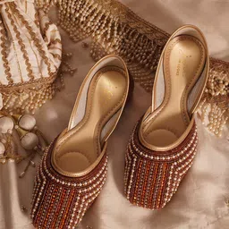 JM Looks Fashion Flat Embellished Flat Jutti with Comfortable Sole For Womens & Girls-image-67