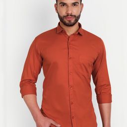 MEGHZ Men Slim Fit Opaque Casual Shirt-image-87