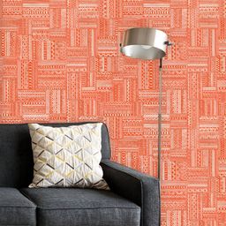 ArtzFolio Printed UV-Resistant Anti-Bacterial Ethnic Geometric Patchwork Peel & Stick Wallpaper-image-10