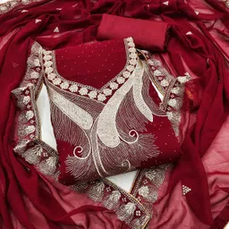 KALINI Embroidered Unstitched Dress Material-image-68