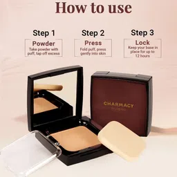 Charmacy Milano HD Coverage Compact Enriched With Cacao Seed Butter - 8 g - Shade 06 image 5