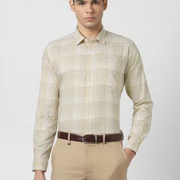 Van Heusen Men Slim Fit Checked Formal Shirt-picture-12