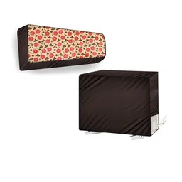 The Furnishing Tree Coffee Brown Printed Air Conditioner Cover-image-101