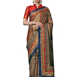 KALINI Floral Printed Satin Saree-picture-50