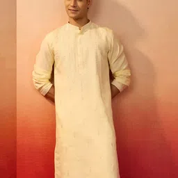 VASTRAMAY Men Ethnic Motifs Embroidered Festive Silk Straight Kurta-picture-43