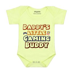 Arvesa Daddy Little Gaming Buddy Printed Bodusuit-image-1