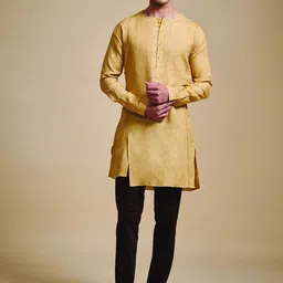 RR Blue Men Geometric Thread Work Kurta-picture-46