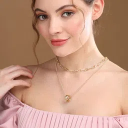 Priyaasi Gold-Plated Layered Necklace-29