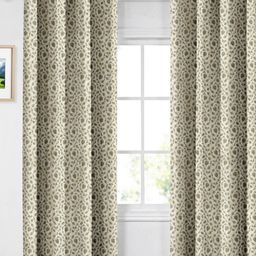Aura Brown & Grey Set of 2 Floral Door Curtain-picture-38