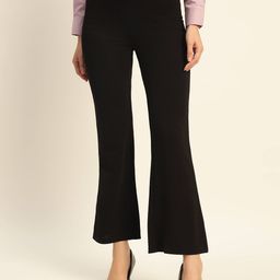 Deewa Women Smart Slim Fit High-Rise Trousers-image-47