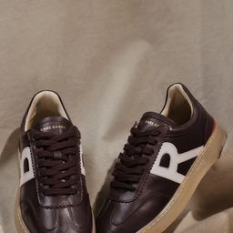 RARE RABBIT Men Leather Lace-Up Sneakers-image-98
