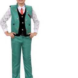 Go Berry Boys Printed Shirt with Trousers-image-72